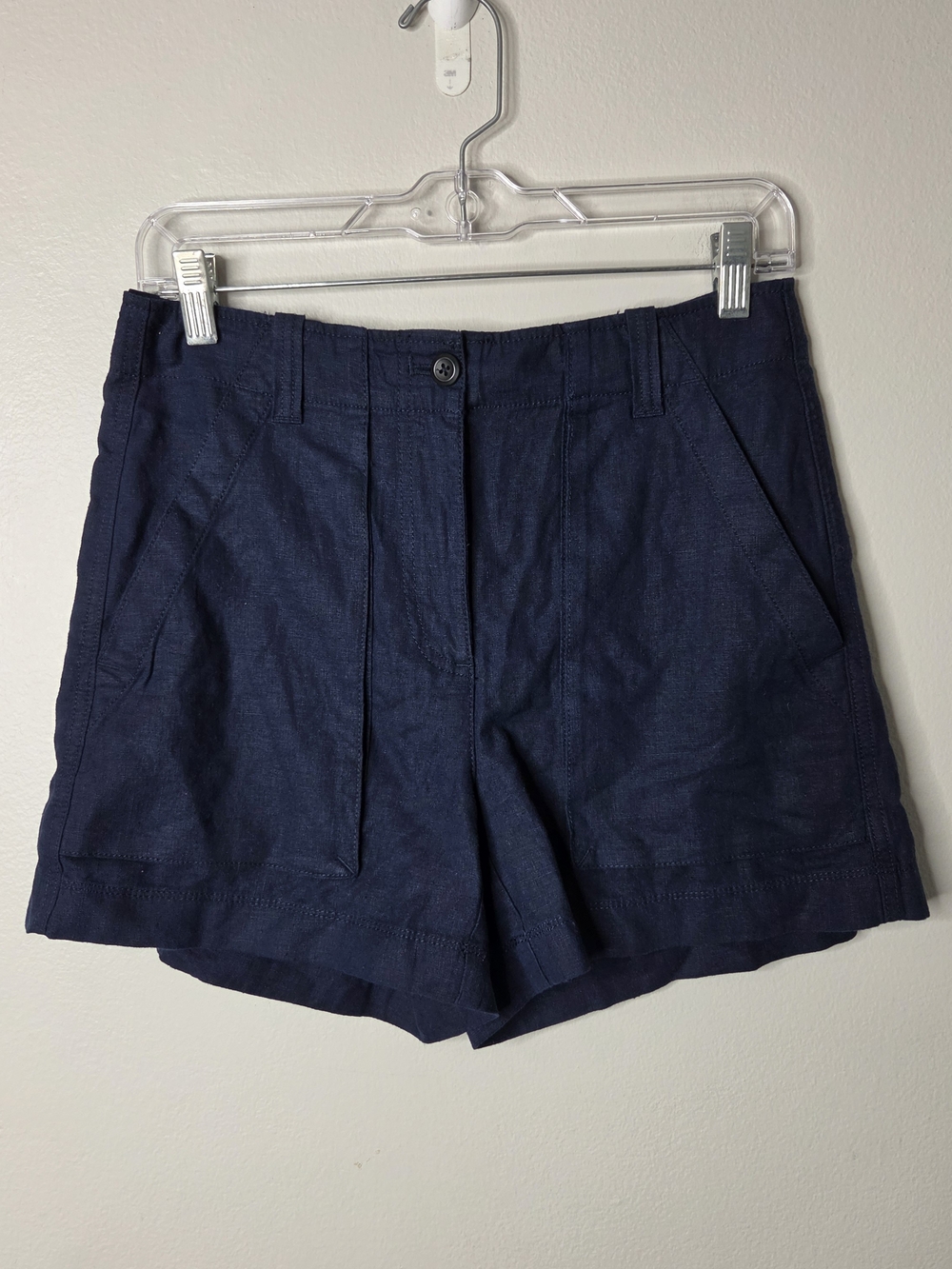 J Crew Seaside Cargo Linen/Lyocel Shorts